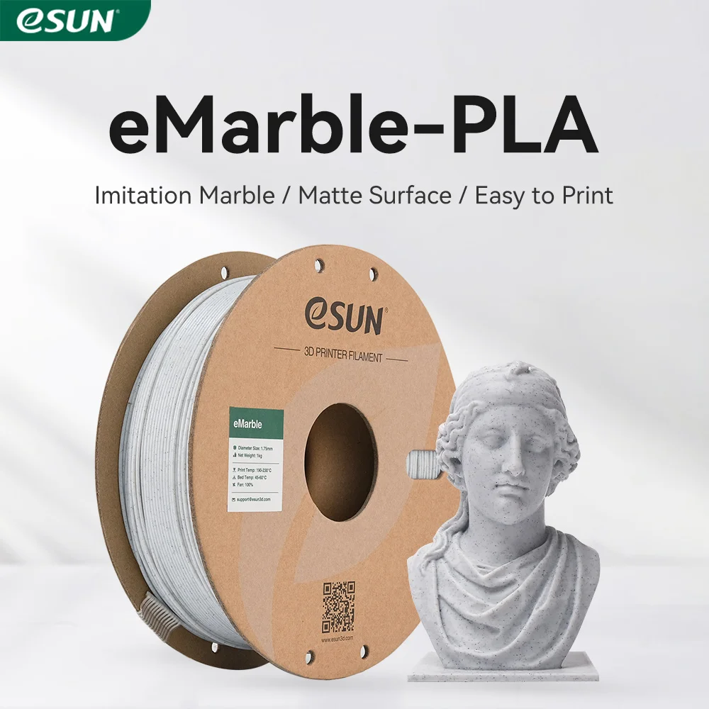 3D Printing Nylon - Filamen PLA Marmer ESUN 1.75mm untuk