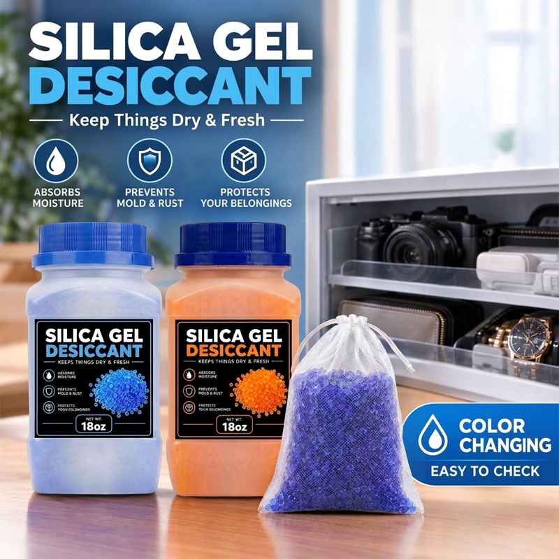 3D Printing Industry - Menunjukkan Manik-manik Pengering Silika Gel yang