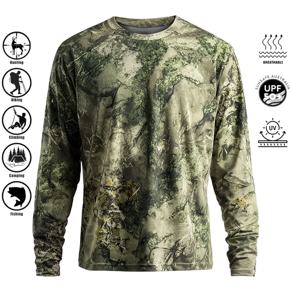 3D Printing Custom - Kaos Lengan Panjang Pria, Bahan Poliester,