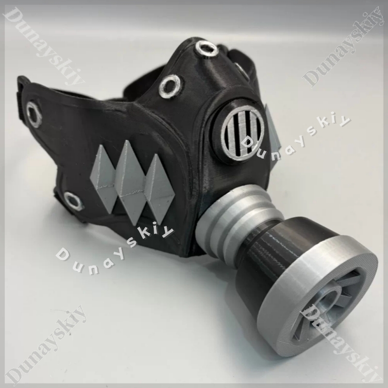 Guita Cyberpunk Gas Mask Green - 3D Printing Mask ulasan dan harga