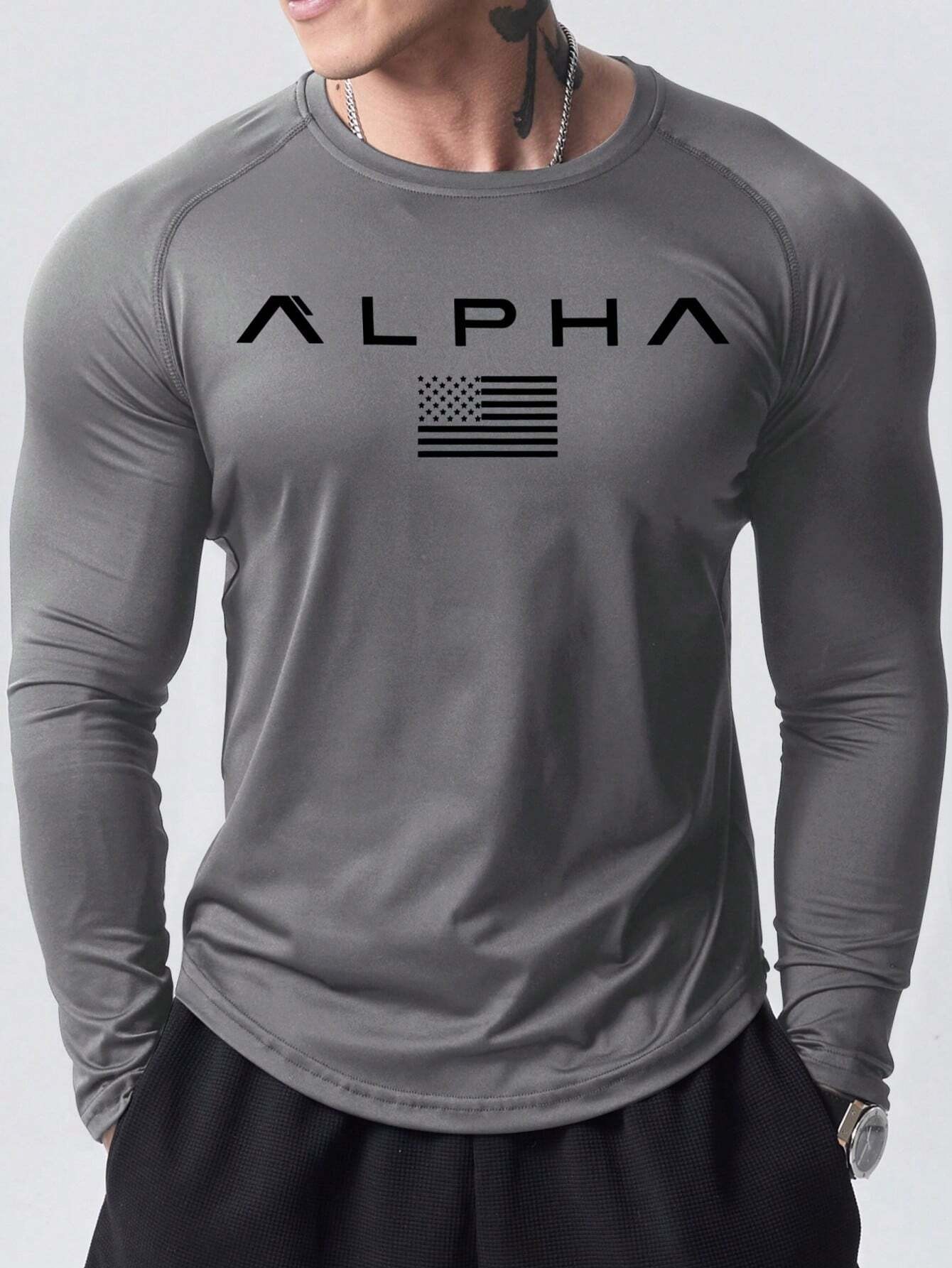 Kaos lengan panjang pria baru  - 3D Printing Custom ulasan dan harga