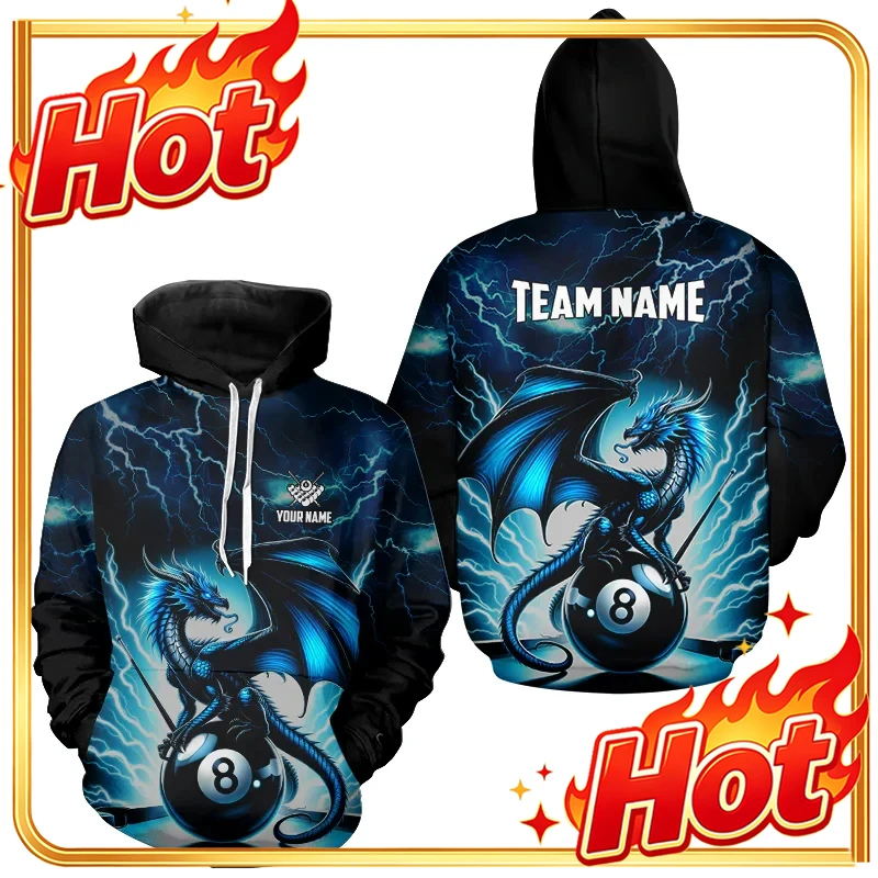 Hoodie Grafis Biliar Terbaru 2 - 3D Printing Custom ulasan dan harga