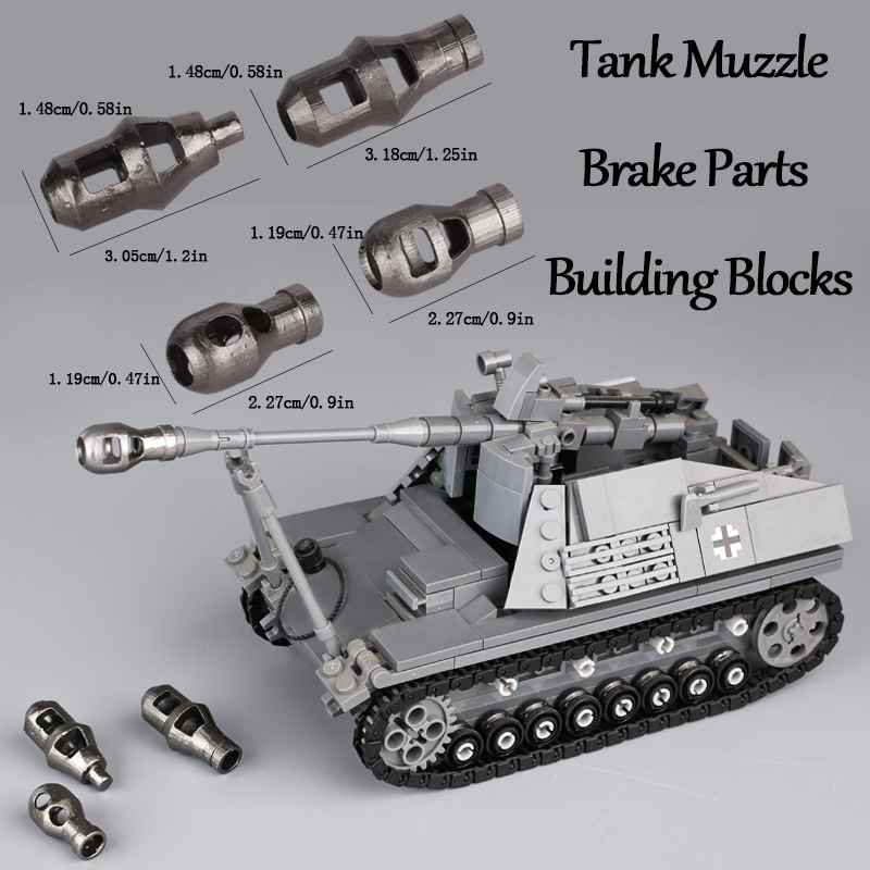 MOC WW2 meriam tangki militer  - 3D Printing Lego Bricks ulasan dan harga