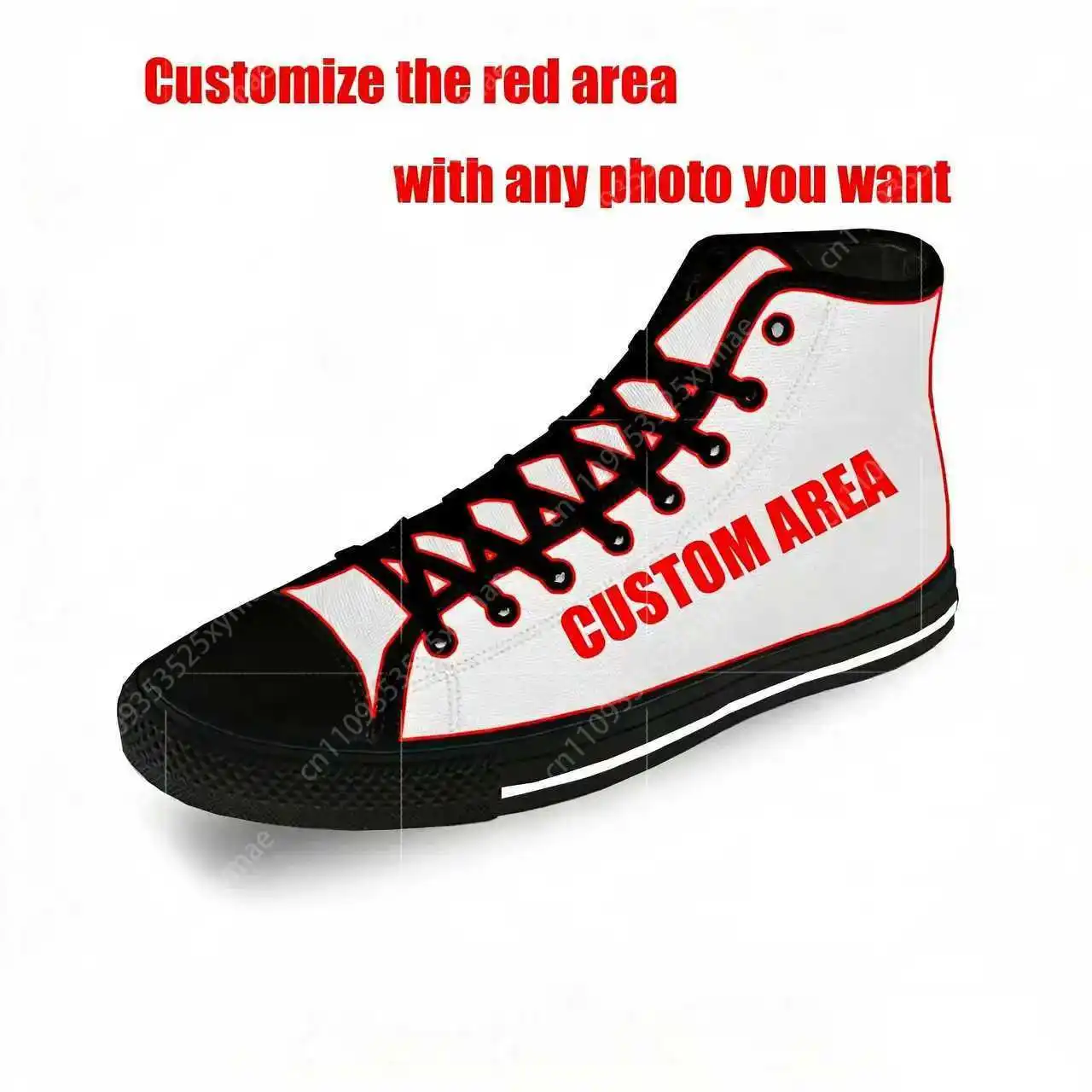 Sepatu Sneakers Kanvas Motif S - 3D Printing Custom ulasan dan harga